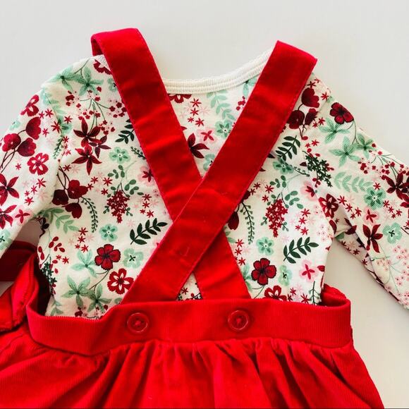 Carter’s Just One You | Corduroy Pinafore Bows Dress NWT 3 Months - Picture 6 of 8